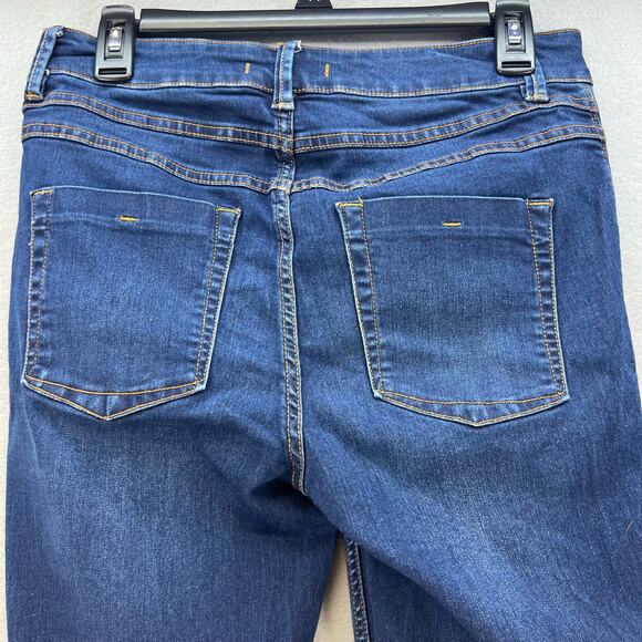 Free People Jeans Women's 28 (6) Blue Skinny Ankle Patch Pocket Preppy Normcore - Picture 11 of 14